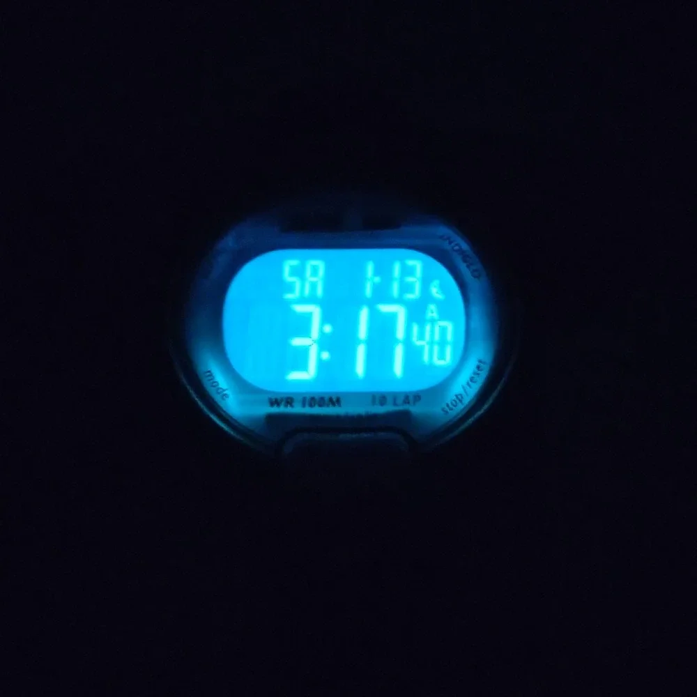Vintage 2004 Timex Ironman Triathlon Indiglo‎ 42mm Women's Digital Sport Watch
